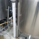 Removeable brewery heater cleaning tube